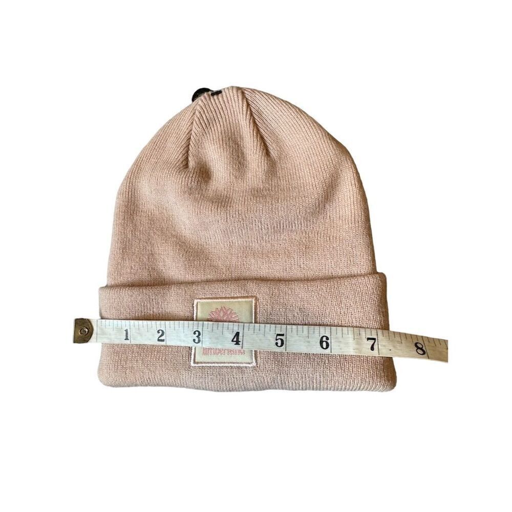 Timberland Women's Pink Cuffed Beanie with Logo Patch - Picture 7 of 8